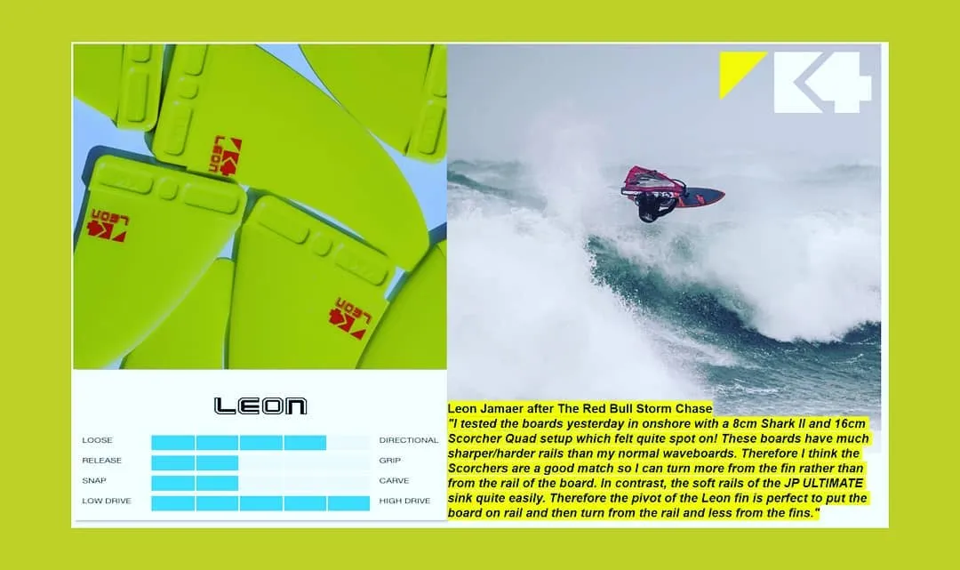 K4 Leon Rear pinna wave 15cm USbox super stiff