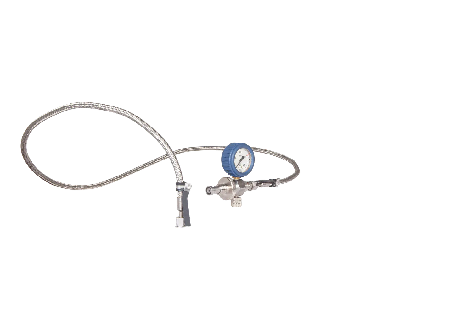 NRC tubo inox 1,65 m manometro Wika DIN G5/8