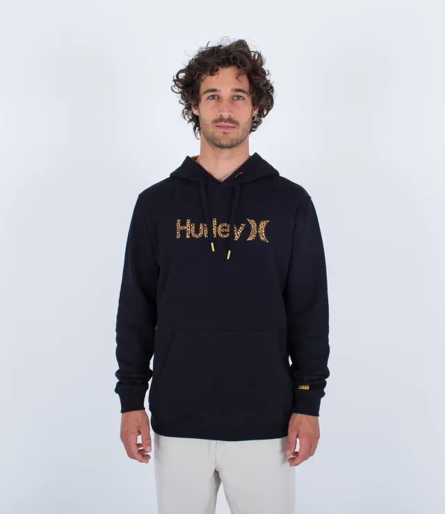 Hurley Toledo Basic Hood felpa cappuccio uomo nera cotone
