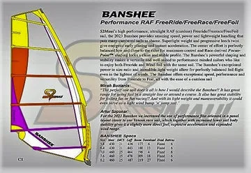 S2Maui Banshee 2023 vela freeride foil