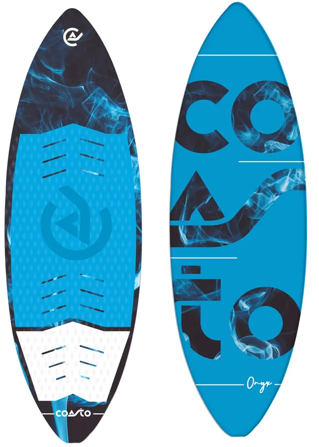 Coasto Onyx wakesurf rigido EVA kickpad 3 pinne