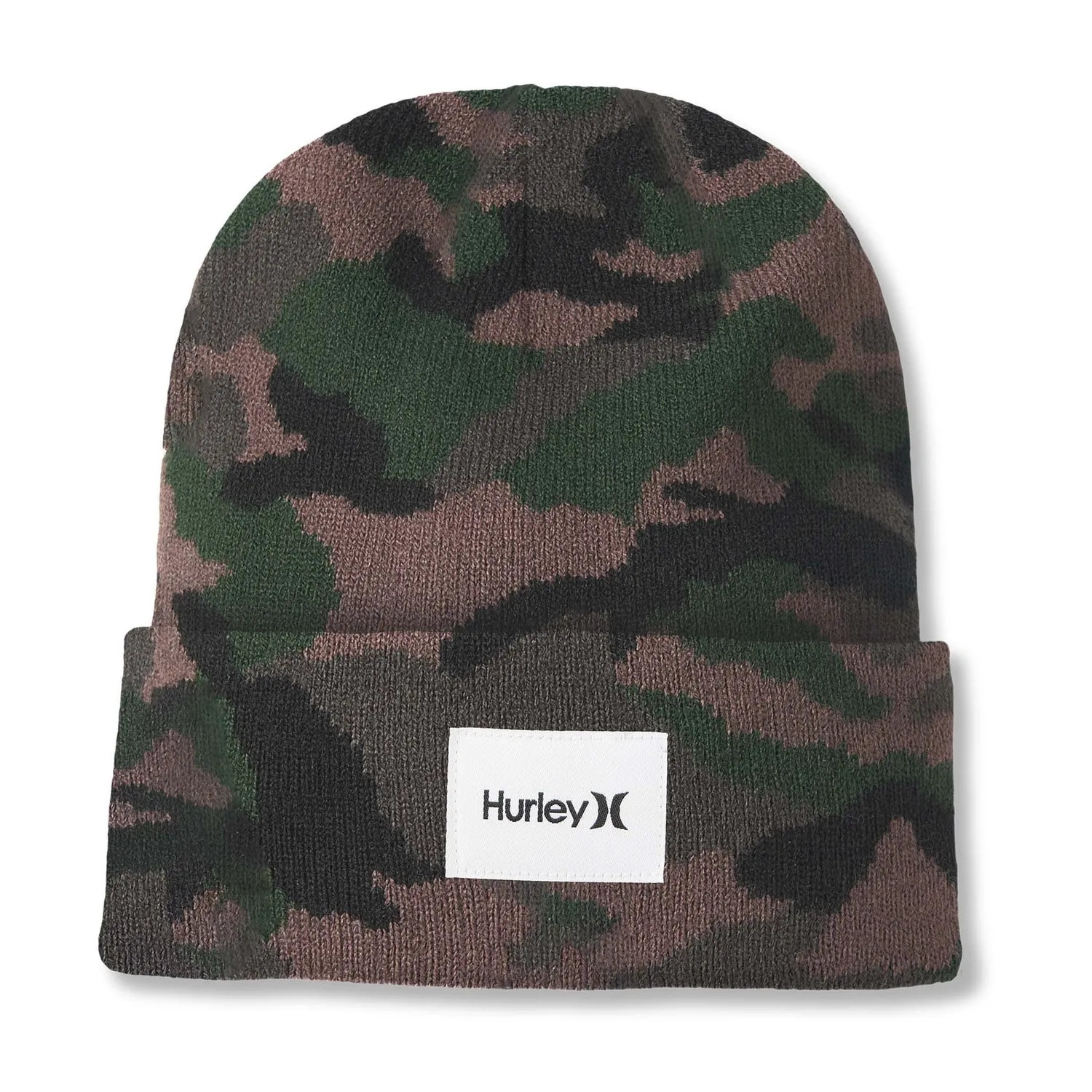 Hurley Seaward berretto beanie verde camo acrilico