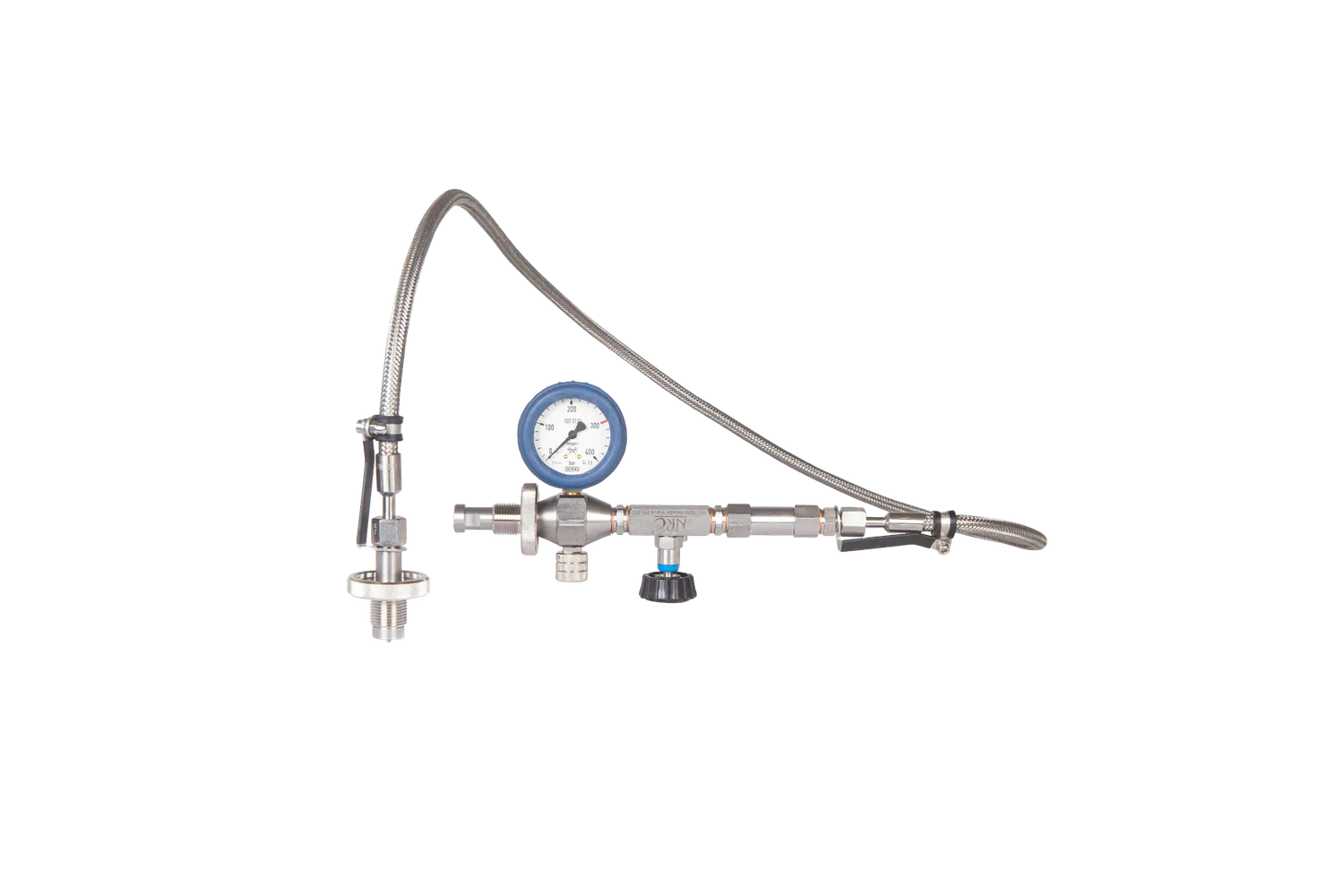 NRC Overflow Frusta travaso 1,65 m DIN con manometro