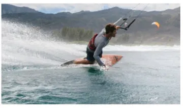 Dakine Pyro trapezio windsurf guscio rigido blu